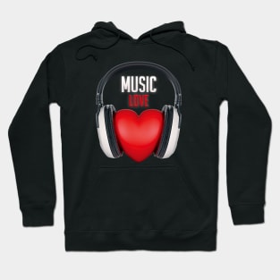 heart music Hoodie